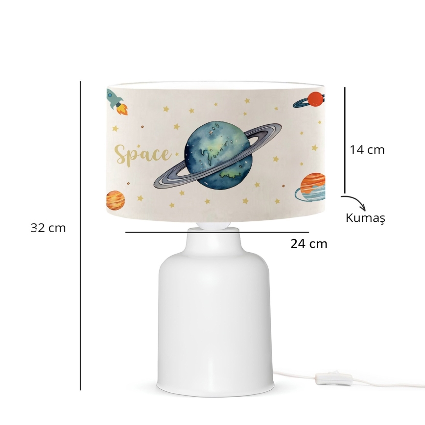 Børnelampe CANDY 1xE27/40W/230V hvid/farverig