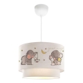 Børnelampe CANDY 1xE27/40W/230V hvid/grå