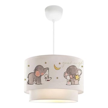 Børnelampe CANDY 1xE27/40W/230V hvid/grå