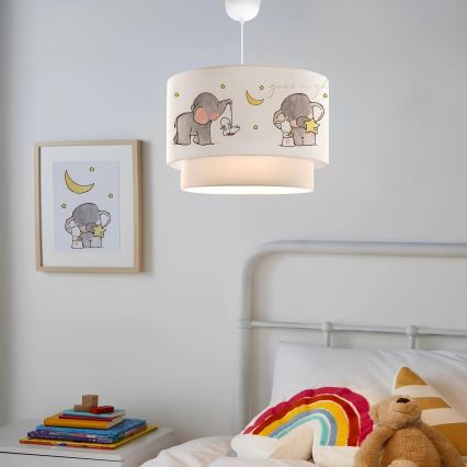 Børnelampe CANDY 1xE27/40W/230V hvid/grå
