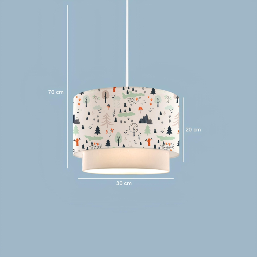 Børnelampe CANDY 1xE27/40W/230V hvid/multifarvet