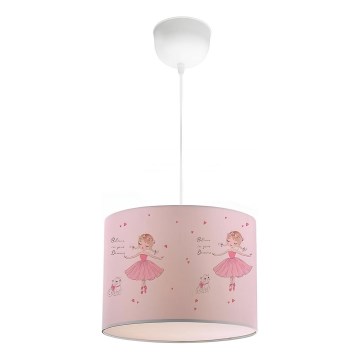 Børnelampe CANDY 1xE27/40W/230V lyserød