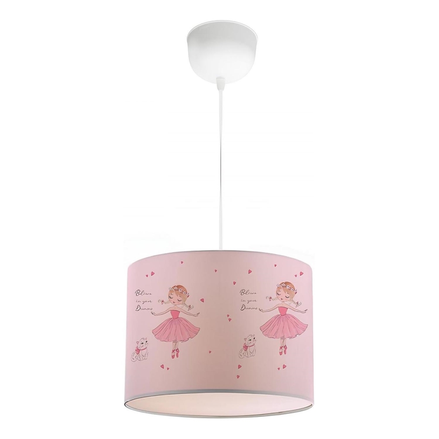 Børnelampe CANDY 1xE27/40W/230V lyserød