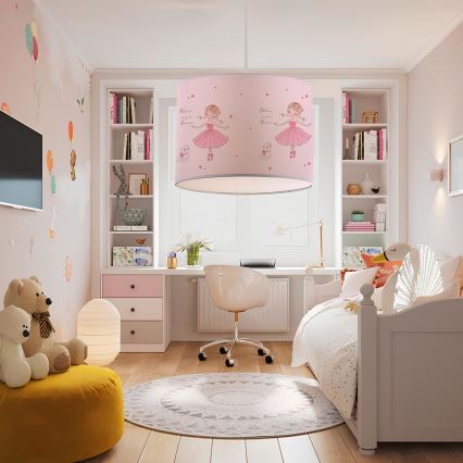 Børnelampe CANDY 1xE27/40W/230V lyserød