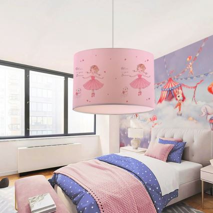 Børnelampe CANDY 1xE27/40W/230V lyserød