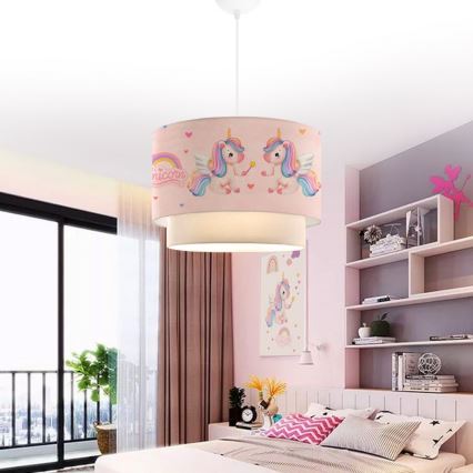 Børnelampe CANDY 1xE27/40W/230V rosa