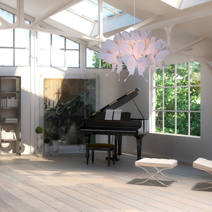 Børnelampe FARFALLA 1xE27/60W/230V lyserød