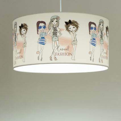 Børnelampe GIRLS VIBES 1xE27/60W/230V Ø 40 cm til piger