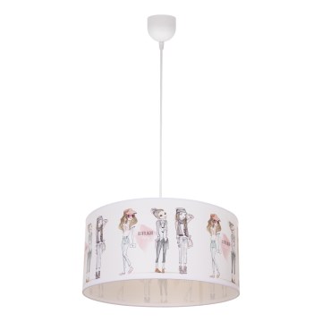 Børnelampe GIRLS VIBES 1xE27/60W/230V Ø 40 cm til piger
