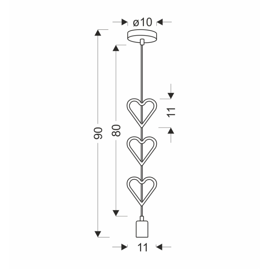 Børnelampe i snor HETS 1xE27/20W/230V blå/hvid