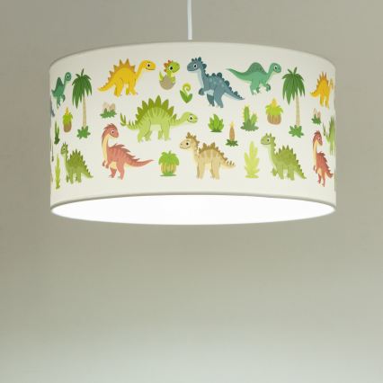 Børnelampe KIDS ROOM 1xE27/60W/230V Ø 40 cm dinosaur