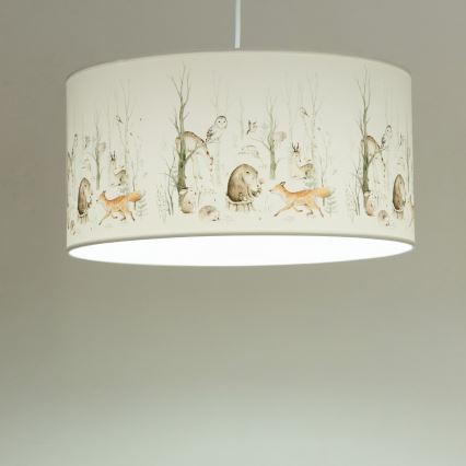 Børnelampe KIDS ROOM 1xE27/60W/230V Ø 40 cm - dyremotiv