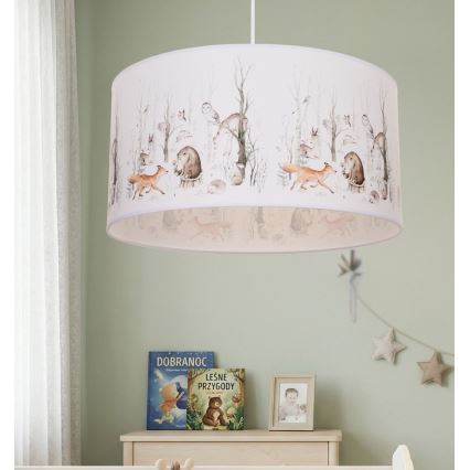 Børnelampe KIDS ROOM 1xE27/60W/230V Ø 40 cm - dyremotiv