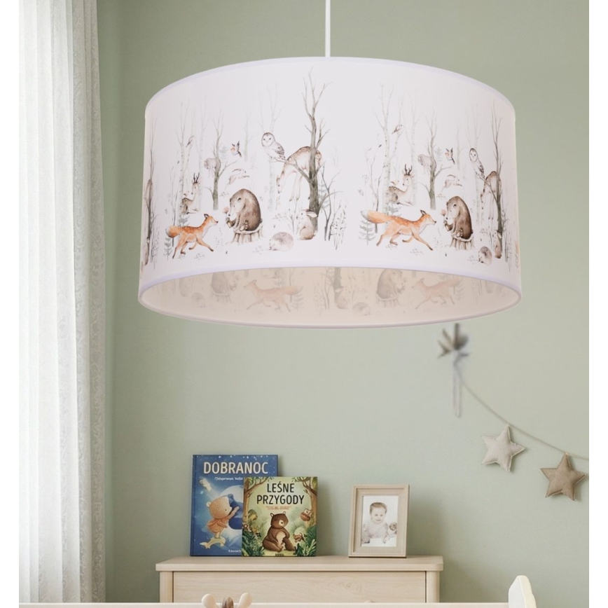 Børnelampe KIDS ROOM 1xE27/60W/230V Ø 40 cm - dyremotiv
