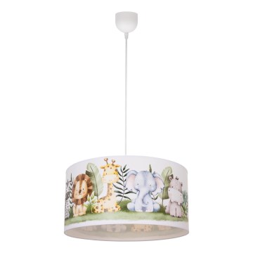 Børnelampe KIDS ROOM 1xE27/60W/230V Ø 40 cm jungle