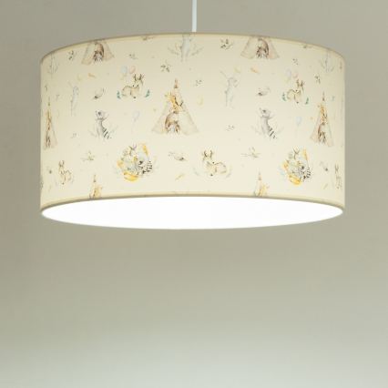 Børnelampe KIDS ROOM 1xE27/60W/230V Ø 40 cm med dyremotiv