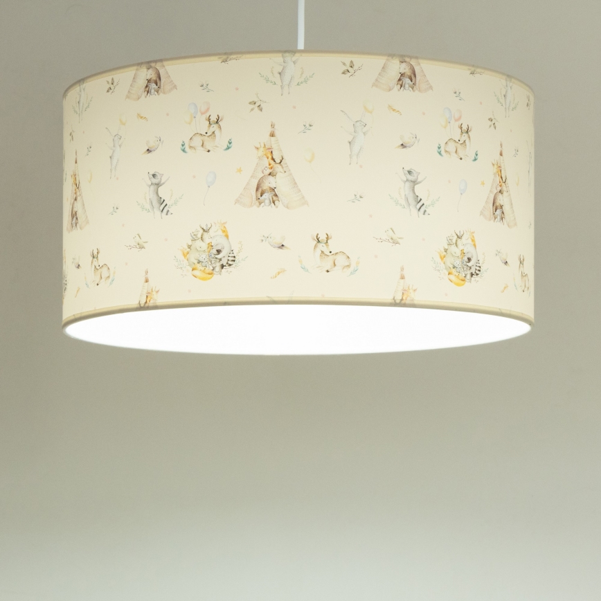 Børnelampe KIDS ROOM 1xE27/60W/230V Ø 40 cm med dyremotiv
