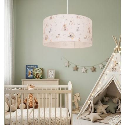 Børnelampe KIDS ROOM 1xE27/60W/230V Ø 40 cm med dyremotiv