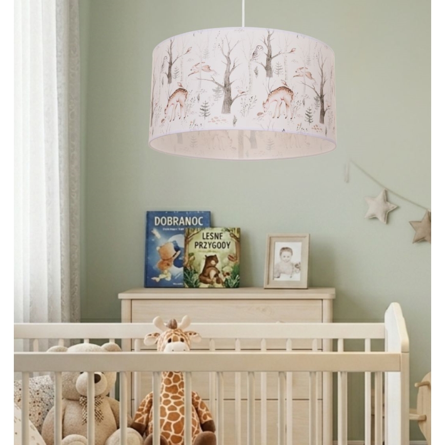 Børnelampe KIDS ROOM 1xE27/60W/230V Ø 40 cm med dyremotiv