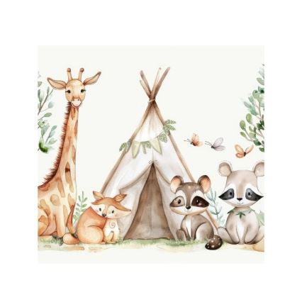 Børnelampe KIDS ROOM 1xE27/60W/230V Ø 40 cm med dyremotiv