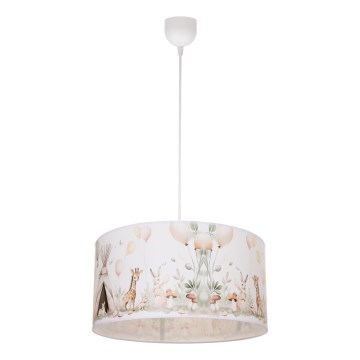 Børnelampe KIDS ROOM 1xE27/60W/230V Ø 40 cm med dyremotiv