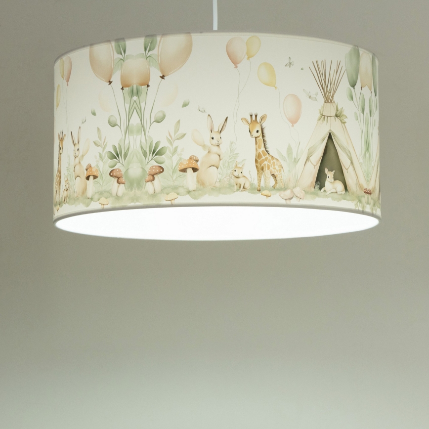 Børnelampe KIDS ROOM 1xE27/60W/230V Ø 40 cm med dyremotiv