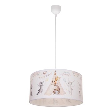 Børnelampe KIDS ROOM 1xE27/60W/230V Ø 40 cm med små dyr