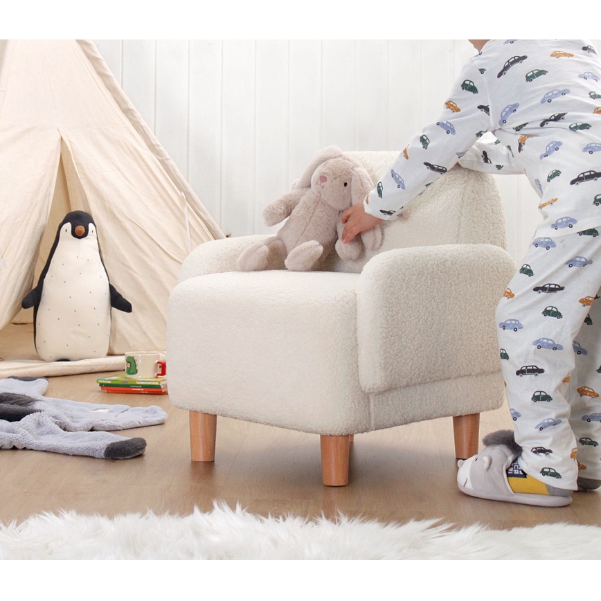 Børnelænestol LORY hvid