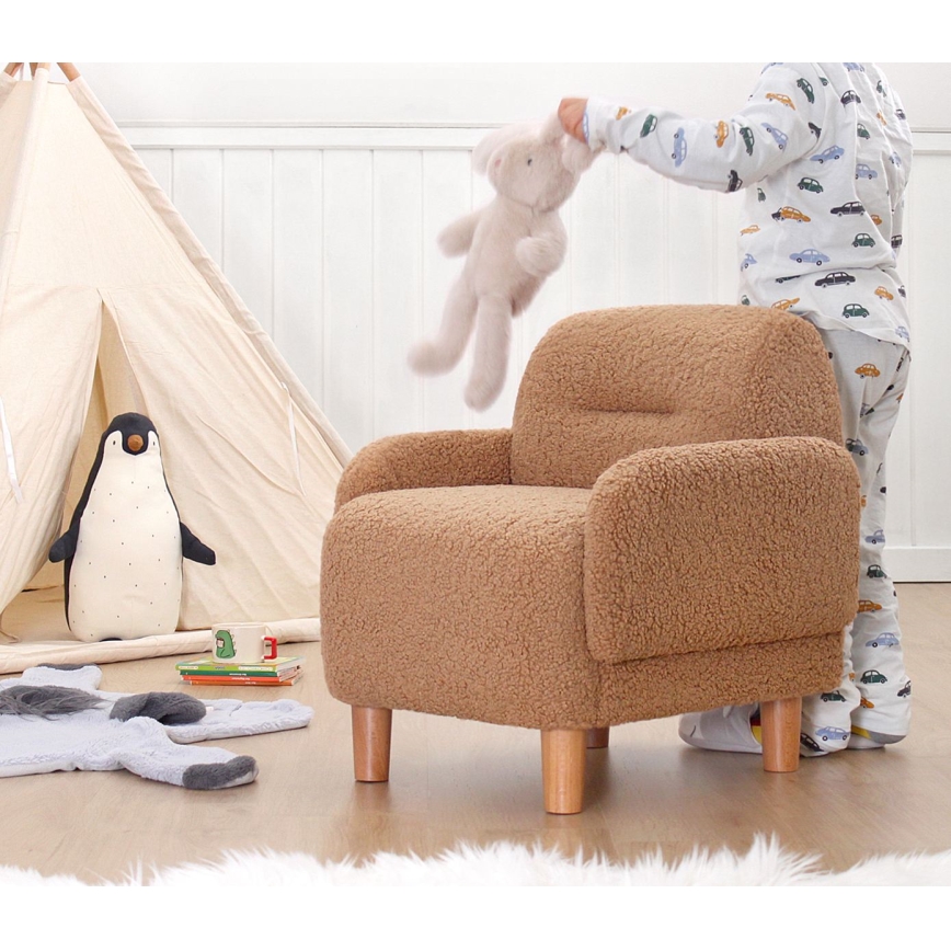 Børnelænestol LORY i brun