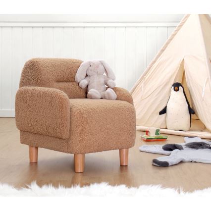 Børnelænestol LORY i brun