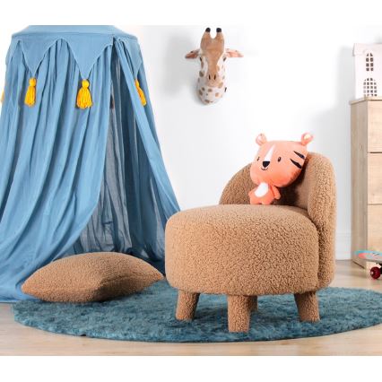 Børnelænestol PIXI Ø 46 cm, brun