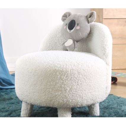 Børnelænestol PIXI Ø 46 cm, hvid