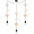Børnependellampe TRIO 3xE27/20W/230V rosa/hvid