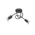 Børneplafondlampe OXFORD 2xE27/15W/230V grå