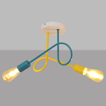 Børneplafondlampe OXFORD 2xE27/15W/230V