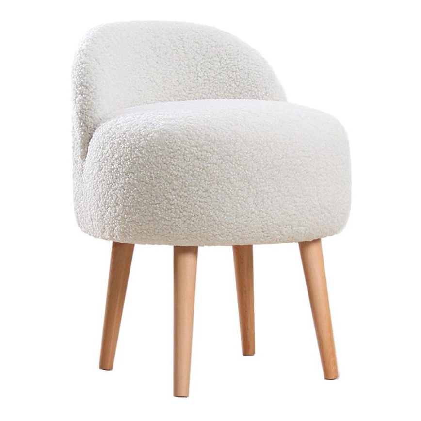Børnestol MIKI Ø 46 cm hvid