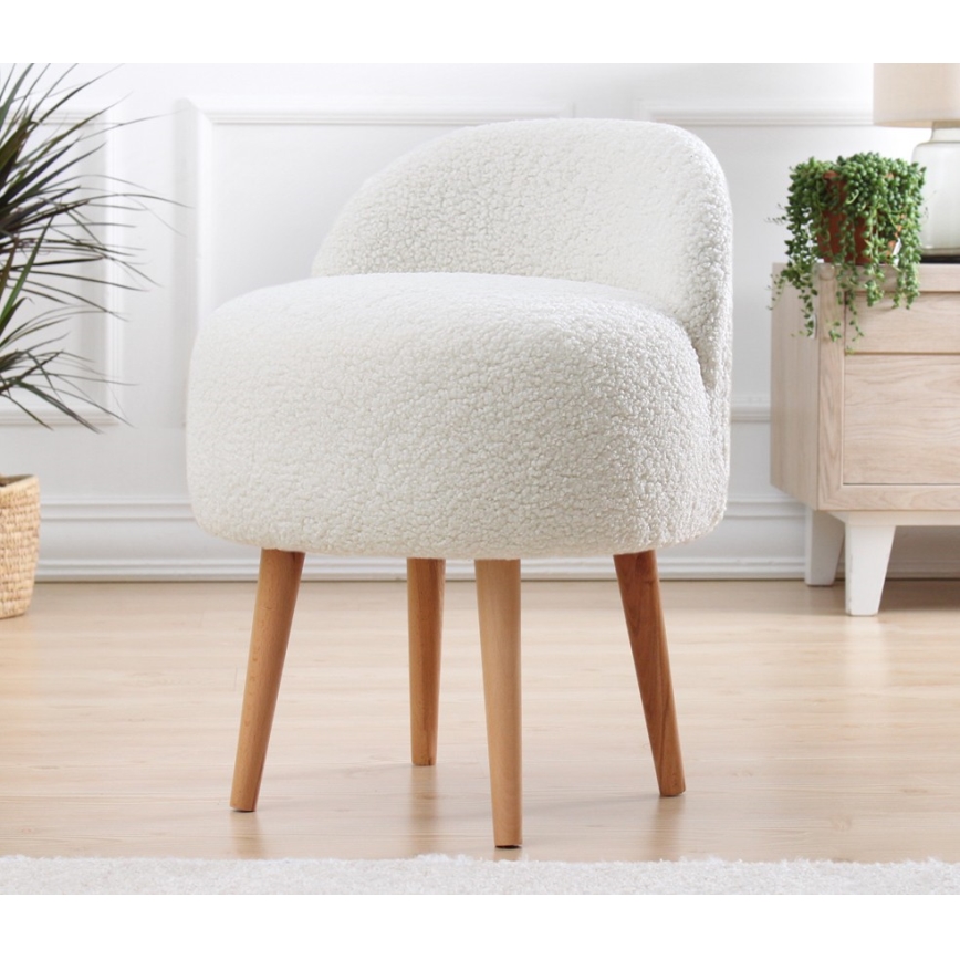 Børnestol MIKI Ø 46 cm hvid
