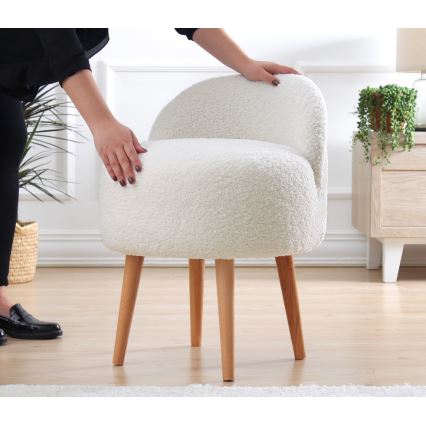 Børnestol MIKI Ø 46 cm hvid