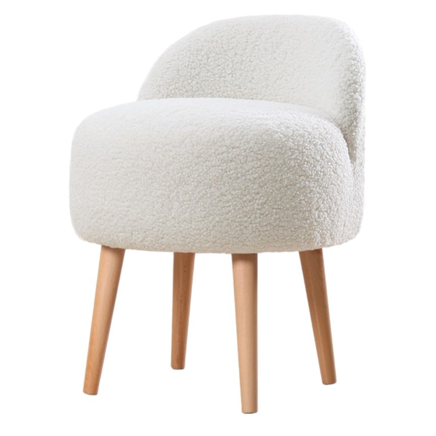 Børnestol MIKI Ø 46 cm hvid