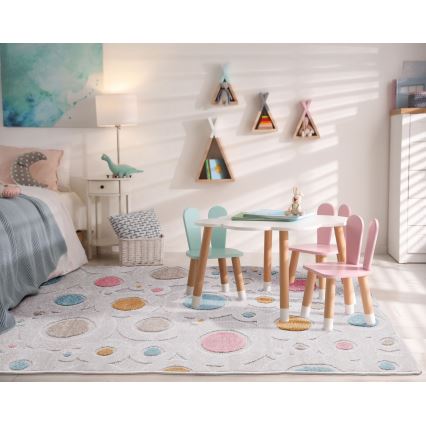 Børnetæppe PIAR 160x230 cm, farverigt med prikmønster