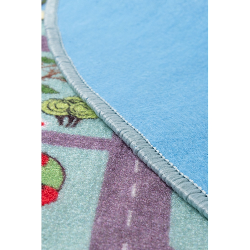 Børnetæppe STELLA STREETS 120 cm turkis/by
