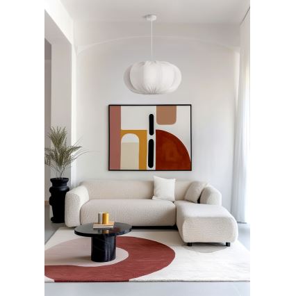 CAFEE hængelampe 1xE27/40W/230V, Ø 52 cm, hvid