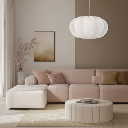 CAFEE hængelampe 1xE27/40W/230V, Ø 52 cm, hvid