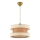Candeeiro suspenso HALO 1xE27/60W/230V castanho/creme