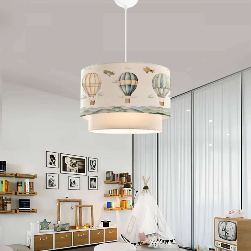 Candy børnelampe 1xE27/40W/230V hvid/farverig