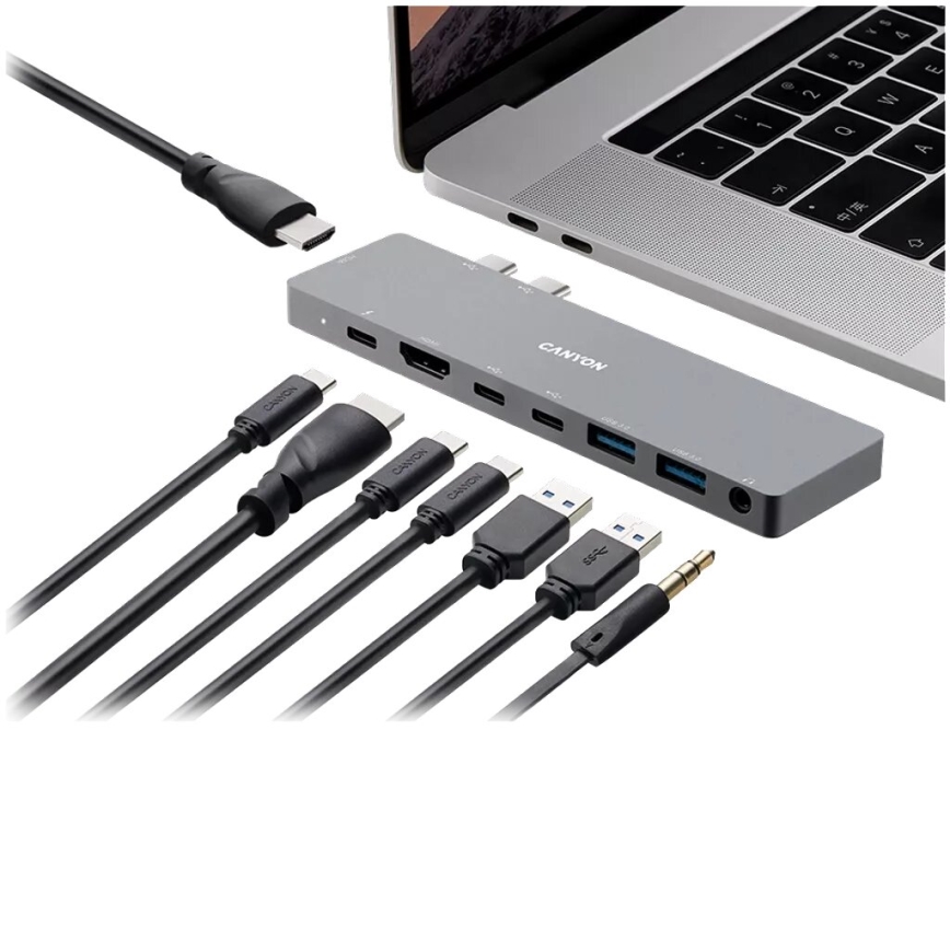 Canyon - Dockingstation Power Delivery til MacBook 8-i-1