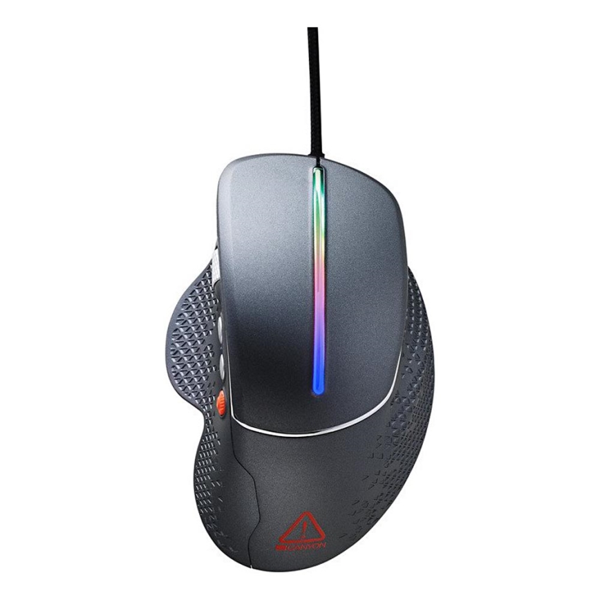 Canyon - LED RGB Gaming-mus 800/1600/2400/3200/4800/6400 DPI
