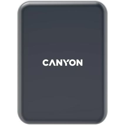 Canyon - Magnetisk telefonholder til bil med trådløs opladning funktion Qi 5V kantet sort