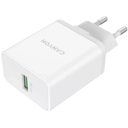 Canyon - Opladeradapter 1xUSB/230V