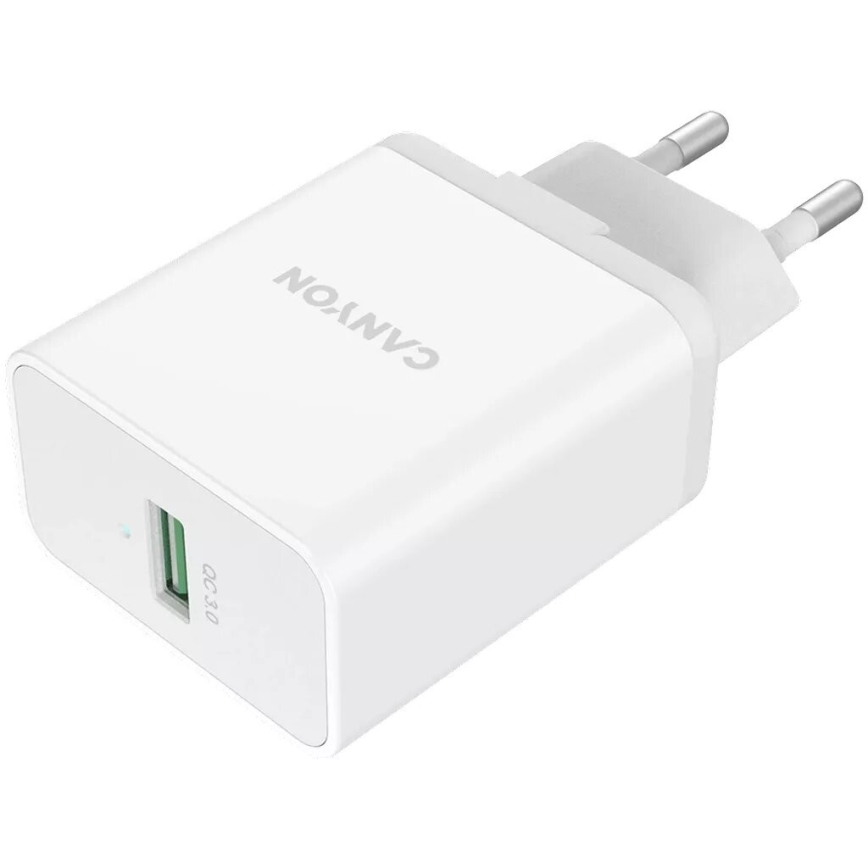 Canyon - Opladeradapter 1xUSB/230V